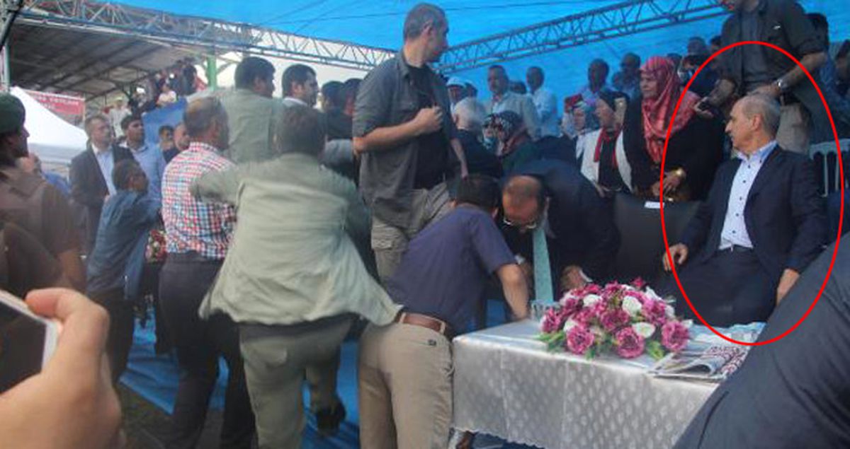 Bakan Kurtulmuş, Ordu'daki Şenlikte Protokolde Çıkan Kavganın Ortasında Kaldı