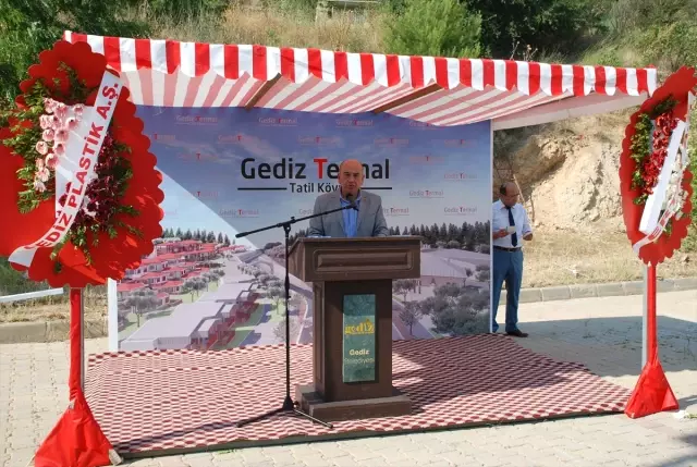 Gediz'de Termal Tatil Köyü Projesi'nin Temeli Atıldı Gediz'de Termal Tatil Köyü Projesi'nin Temeli Atıldı