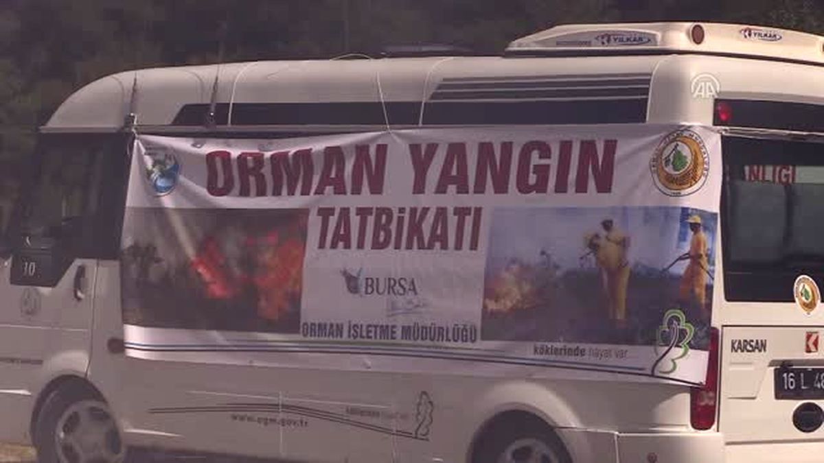 Helikopter Destekli Yangın Tatbikatı