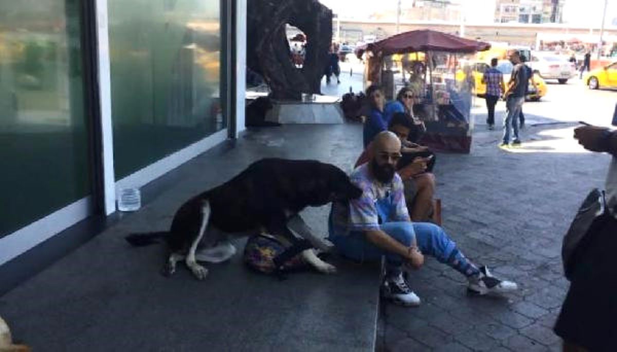 Çantasına El Koyan Köpeği, Sucuklu Simitle Bile İkna Edemedi