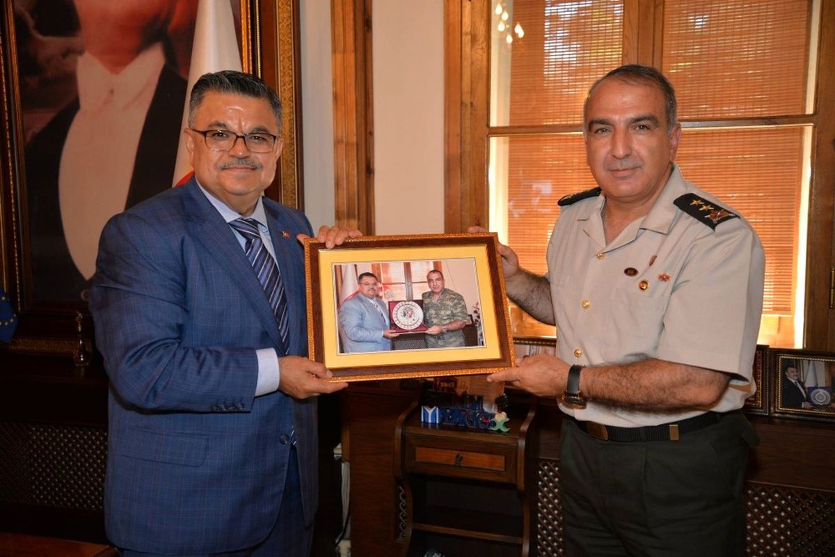 Tümgeneral Halis Zafer Koç'tan Başkan Yağcı'ya Veda Ziyareti
