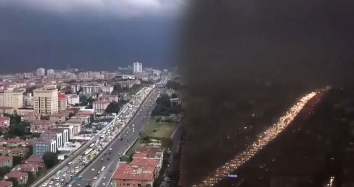 İstanbul 5 Dakika İçinde Karanlığa Gömüldü