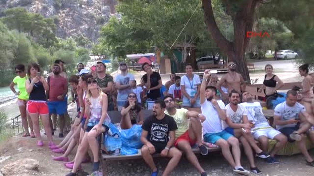 Antalya Turistlere Bungee Jumping Eğlencesi
