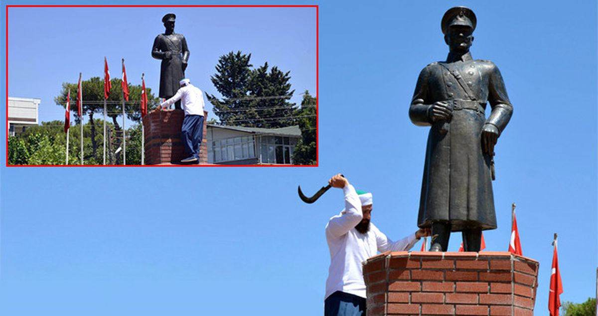Atatürk Büstü Saldırganı İfadesiyle 'Pes' Dedirtti: Pişman Değilim, Rüyada Tebliğ Edildi