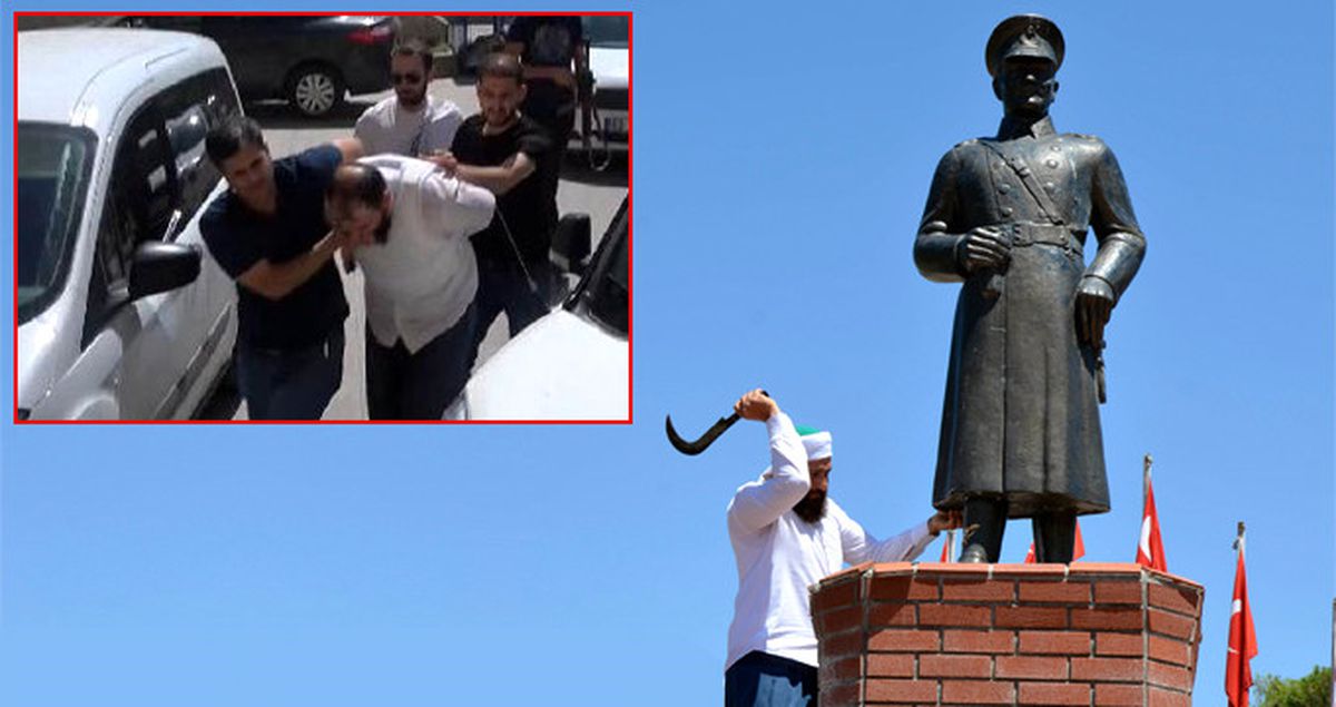 Atatürk Büstü Saldırganı Tutuklandı