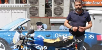 Hırsıza Sosyal Medyadan Çağrı Yaptı Motosikletine Kavuştu