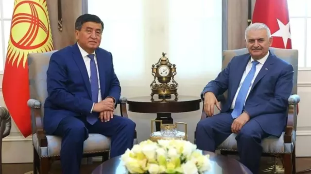 Dha Ankara - Başbakan Yıldırım Kırgız Cumhuriyeti Başbakanı Jeenbekov ile Görüştü