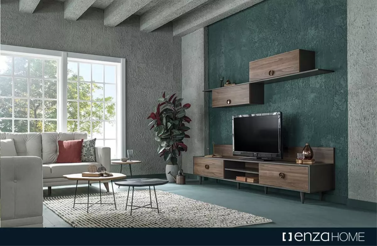 Dekorasyonu Canlandıran Enza Home TV Ünitesi