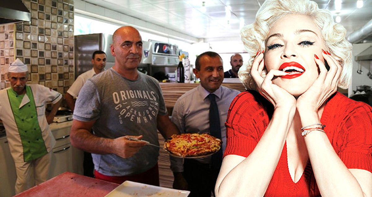 Madonna'nın Tuncelili Pizzacısı Küçük Hemşehrilerine Pizza Yaptı