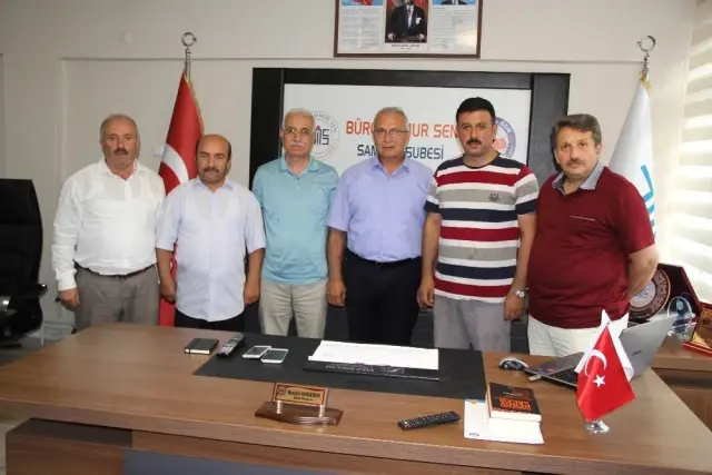 Büro Memur-Sen Genel Başkan Yardımcıları Turhan ve Bingöl Samsun'da
