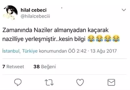 Hilal Cebeci'den Tepki Çeken Nazilli Paylaşımı