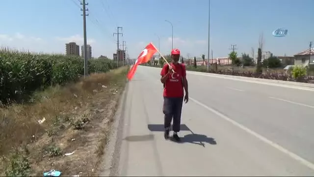 Rüyasında Gördüğü Şehit Ömer Halisdemir İçin Üçüncü Kez Yollara Düştü