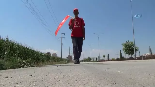 Rüyasında Gördüğü Şehit Ömer Halisdemir İçin Üçüncü Kez Yollara Düştü