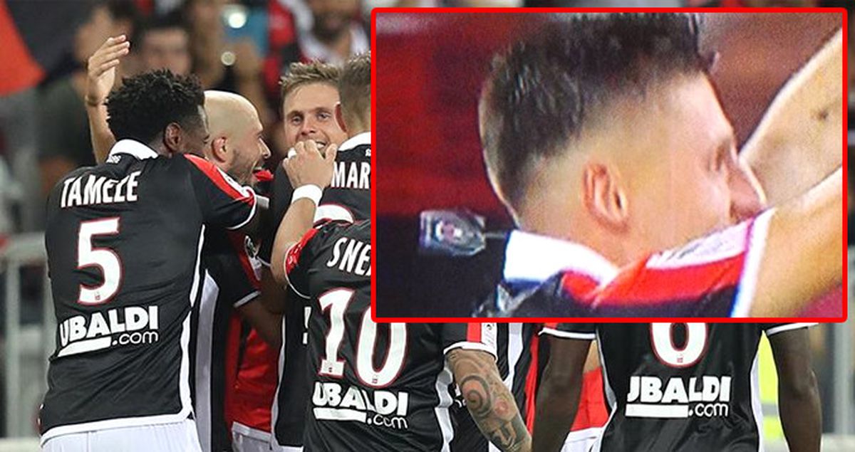 Nice'li Futbolcu Gole Sevinirken Formasından Fiyat Etiketi Çıktı