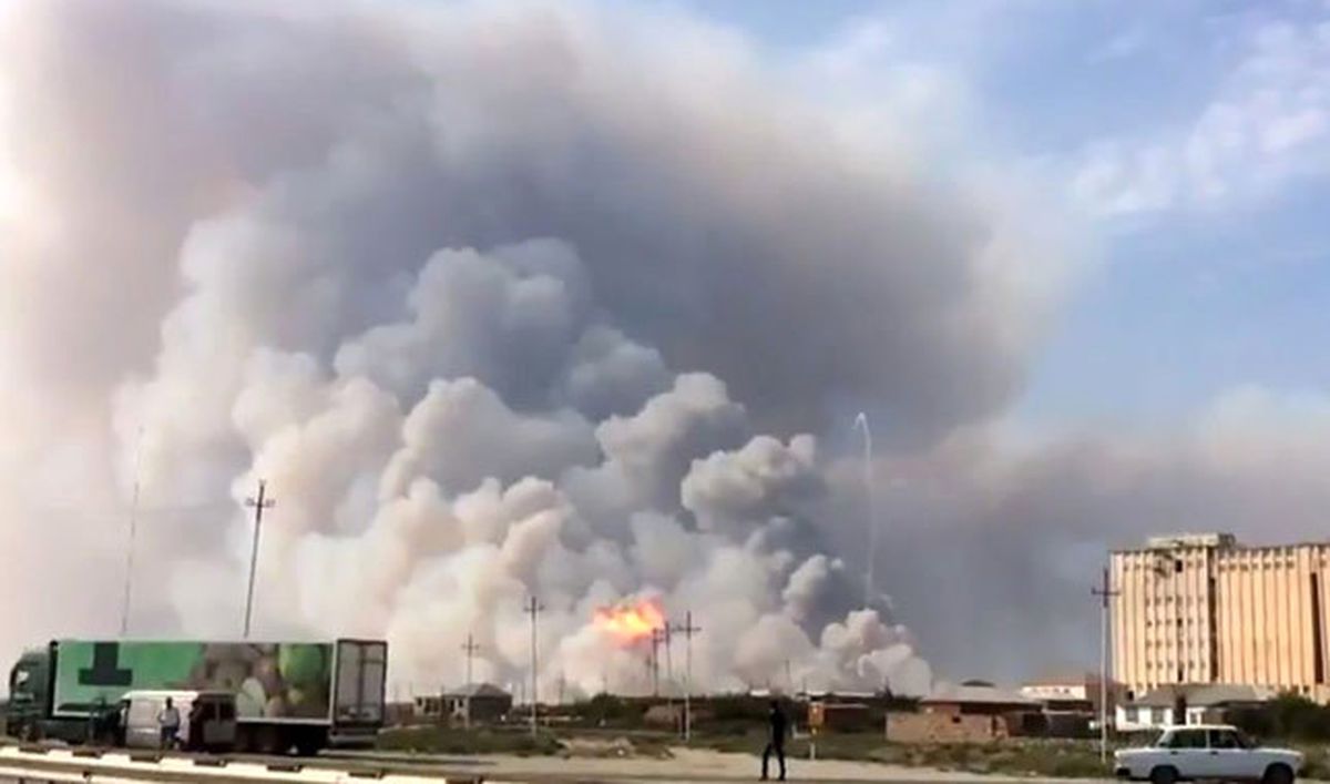 Azerbaycan'da Askeri Birlikte Patlama