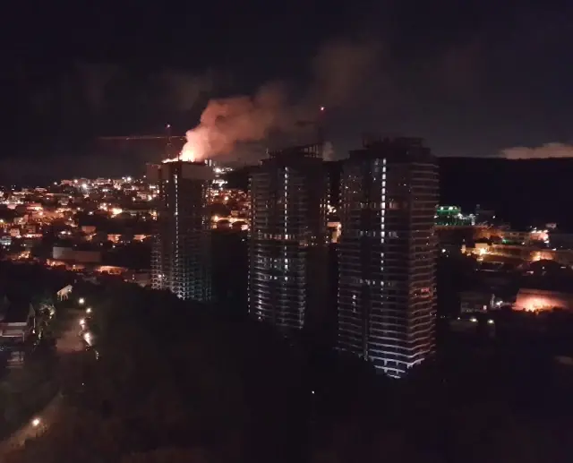 Beykoz'da Lüks Sitede Yangın Paniği