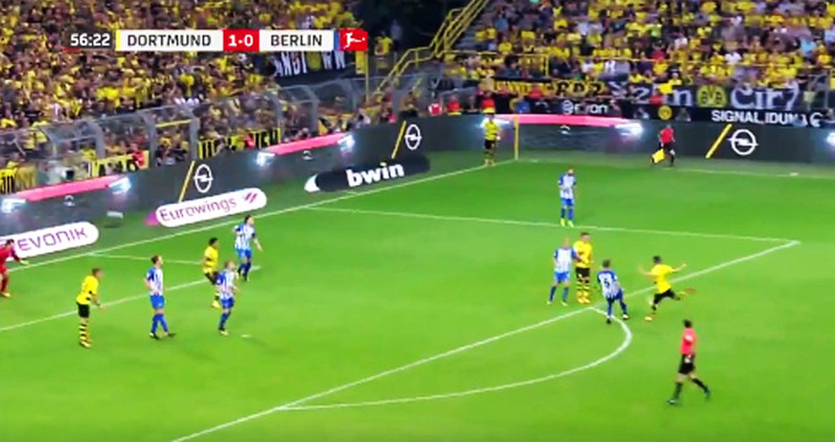Dortmund'lu Nuri Şahin, Hertha Berlin Kalesine Mermi Yolladı