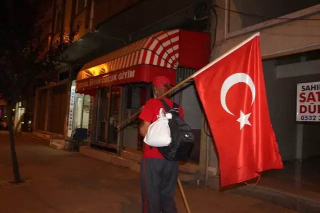 Şehit Eren Bülbül İçin Maçka'ya Yürüyor