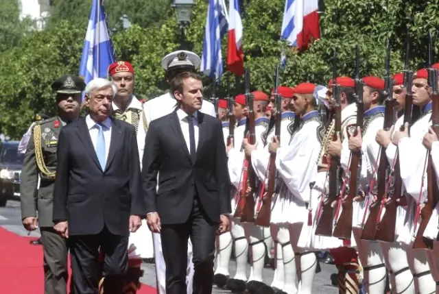 Fransa Cumhurbaşkanı Macron, Atina'da