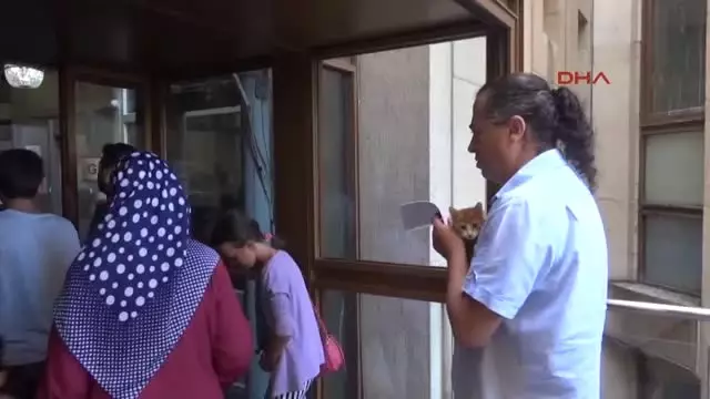 Buırsa Suç Duyurusuna Kucağında Yavru Kediyle Geldi