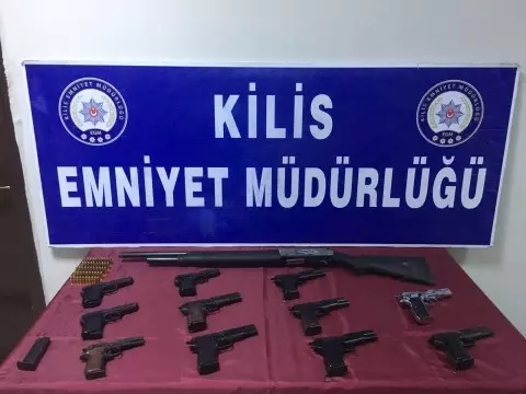 Kilis'te Silah Kaçakçılığı Operasyonu