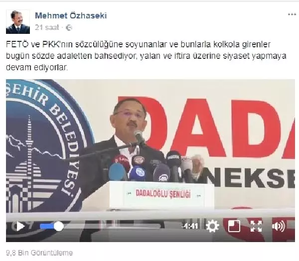 Bakan ve Vekil Arasında Şenlikte Başlayan Gerginlik Sosyal Medyada da Sürüyor Bakan ve Vekil Arasında Şenlikte Başlayan Gerginlik Sosyal Medyada da Sürüyor
