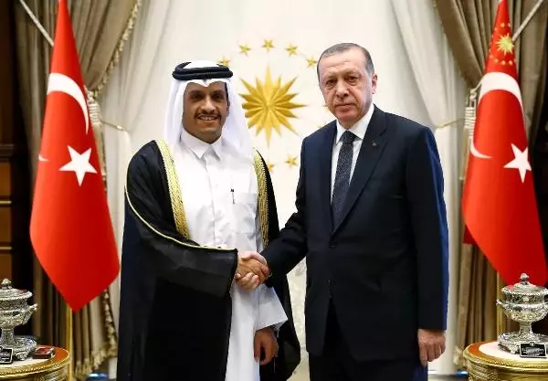 Cumhurbaşkanı Erdoğan, Katar Dışişleri Bakanı El Sani'yi Kabul Etti