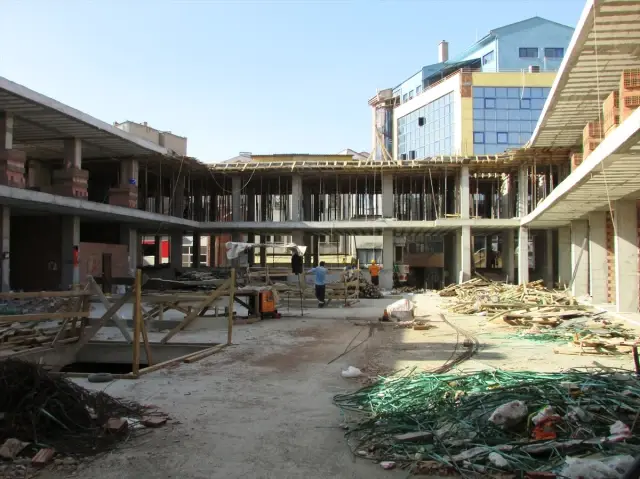 Sandıklı'da Bedesten İnşaat Çalışmaları