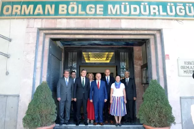 Vali Çakacak, Orman Bölge Müdürü Temel'den Bilgi Aldı