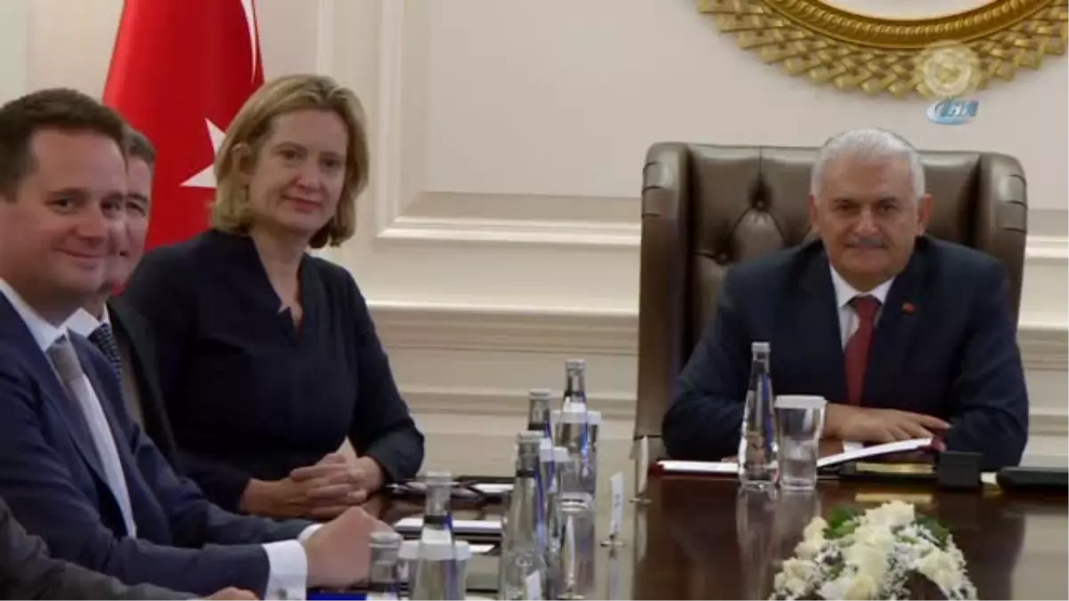 Başbakan Yıldırım'ın İngiltere İçişleri Bakanı Rudd'u Kabulü