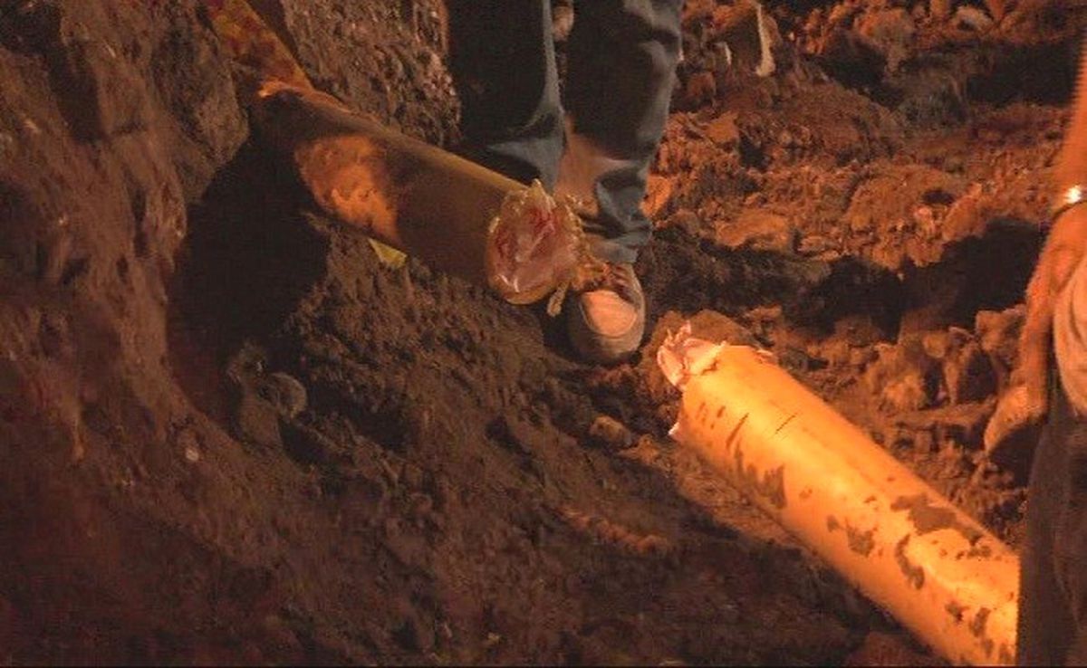 Tramvay Hattı Çalışmalarında Doğalgaz Borusu Zarar Gördü