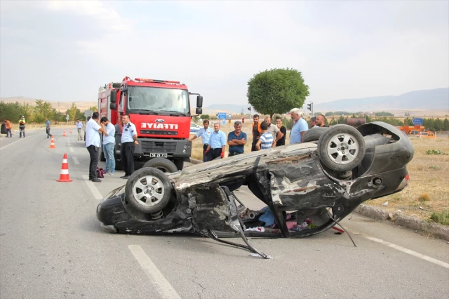 Sivas Ta Trafik Kazası 9 Yaralı Haberi Fotografı