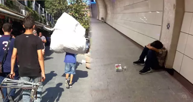 Yaşıtları Okula Giderken Sokaklarda Çalışan Küçük İşçiler Yürek Burktu Yaşıtları Okula Giderken Sokaklarda Çalışan Küçük İşçiler Yürek Burktu