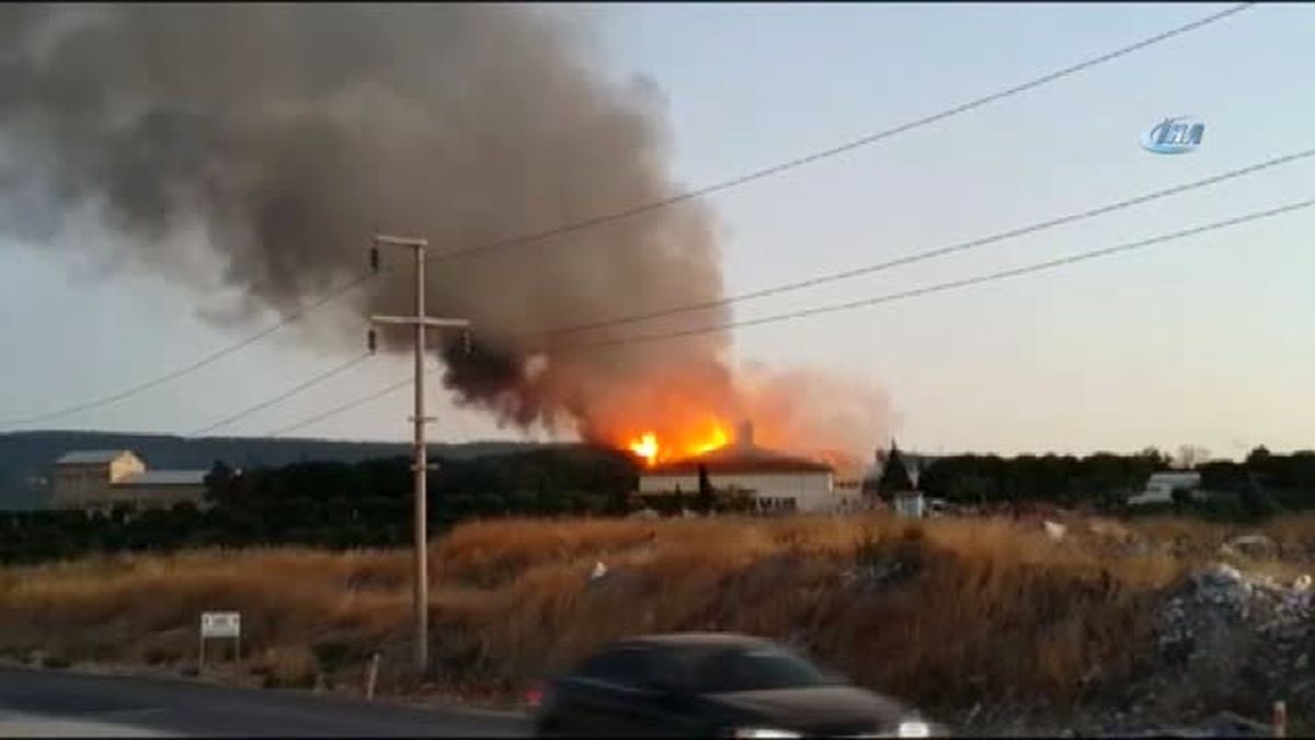 Çanakkale Açık Ceza İnfaz Kurumu'nda Yangın