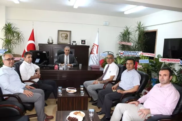 Khb Genel Sekreteri Öz'den Müdür Çelik'e 'Hayırlı Olsun' Ziyareti