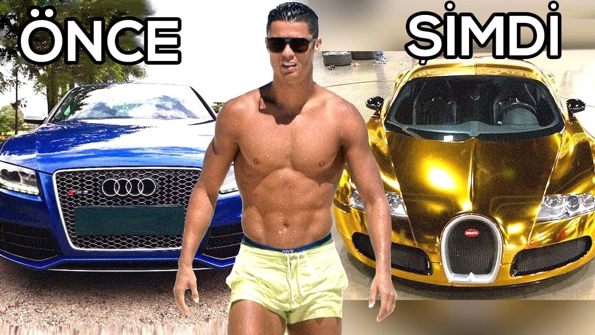 10 Ünlü Futbolcuların Arabaları - Öncesi ve Şimdi ( Ronaldo, Neymar, Messi Vs. )