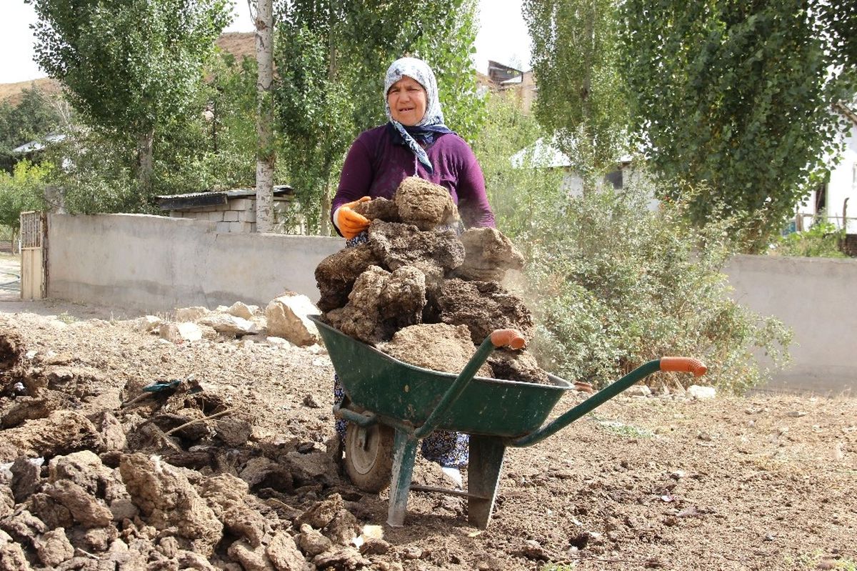 Sivas'ta Kışlık Tezek Hazırlıkları Başladı
