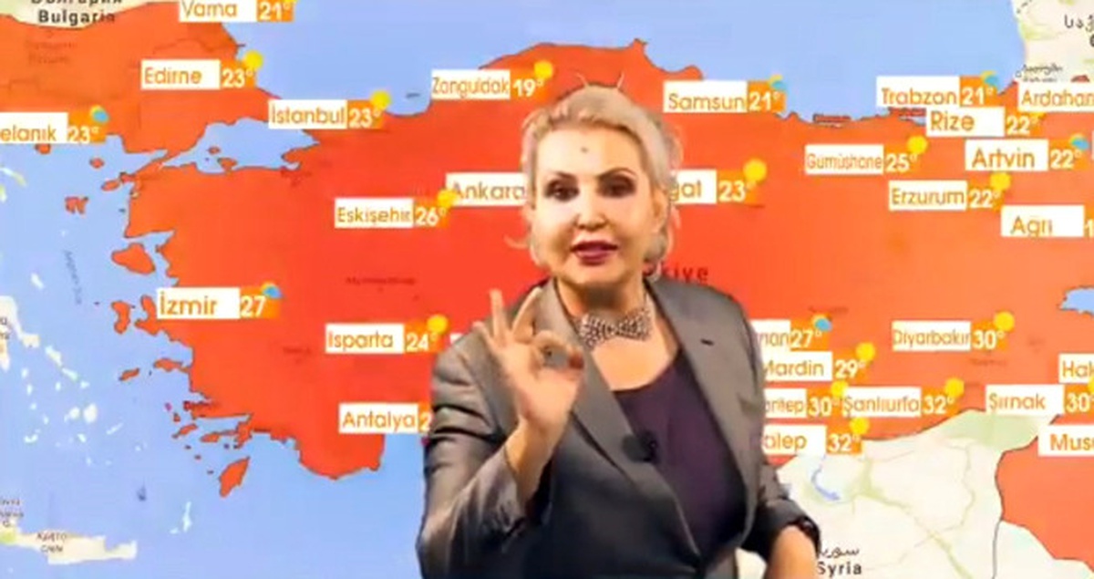 Sisi, Televizyon Kanalı Kurup, Misak-ı Milli Sınırları ile Hava Durumu Sundu