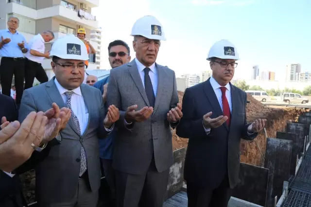 Mezitli'de Yapılacak Akabe Camisi'nin Temeli Törenle Atıldı
