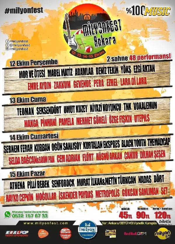 4 Günde 48 Sanatçının Bir Araya Geleceği "Milyonfest 4 Günde 48 Sanatçının Bir Araya Geleceği "Milyonfest