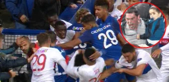 İngiliz Taraftar, Maçta Çıkan Olayda Rakip Futbolcuya Kucağında Çocukla Saldırdı