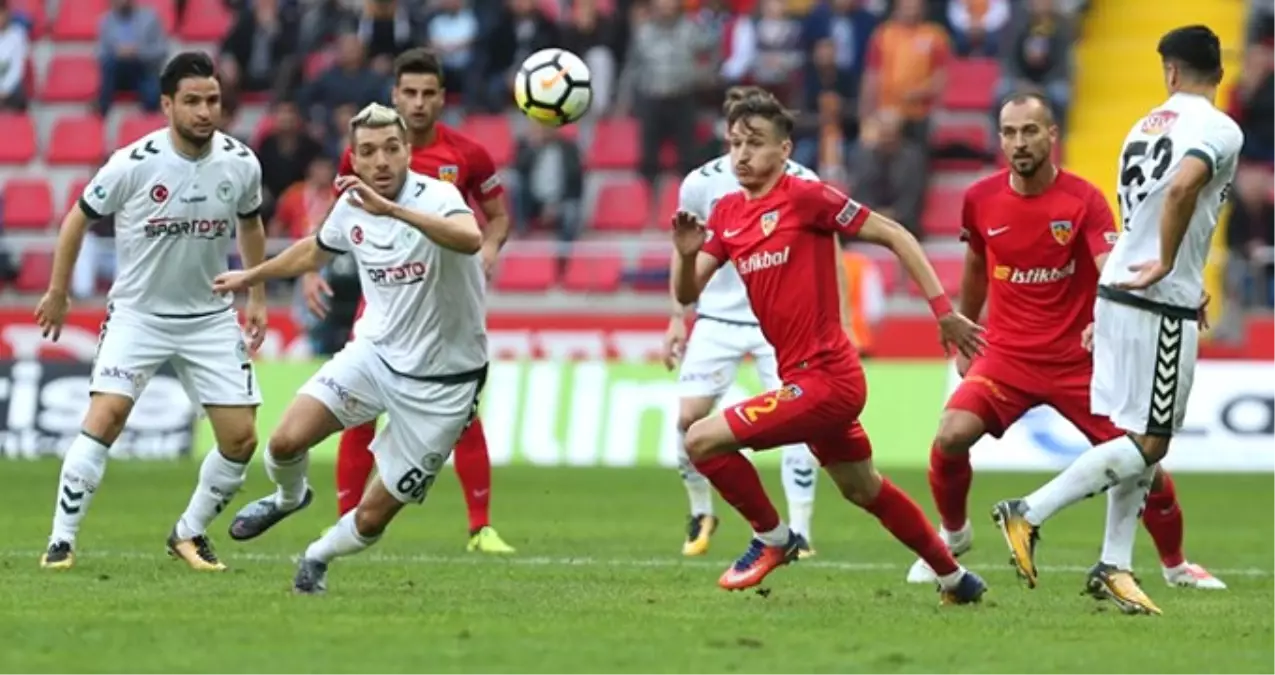 Sahasında Konyaspor'u Ağırlayan Kayserispor, Rakibini 2-1 Mağlup Etti