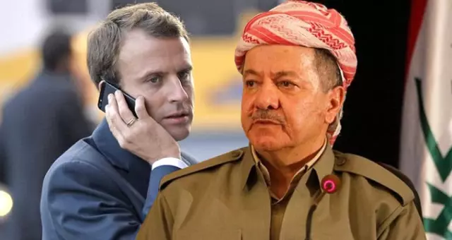 Fransa Cumhurbaşkanı Macron, Barzani ile Telefonda Görüştü, Diyalog Çağrısı Yaptı
