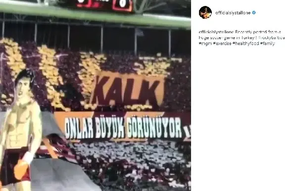 Rocky'den Galatasaray Kareografi Paylaşımı !.. Rocky'den Galatasaray Kareografi Paylaşımı !..
