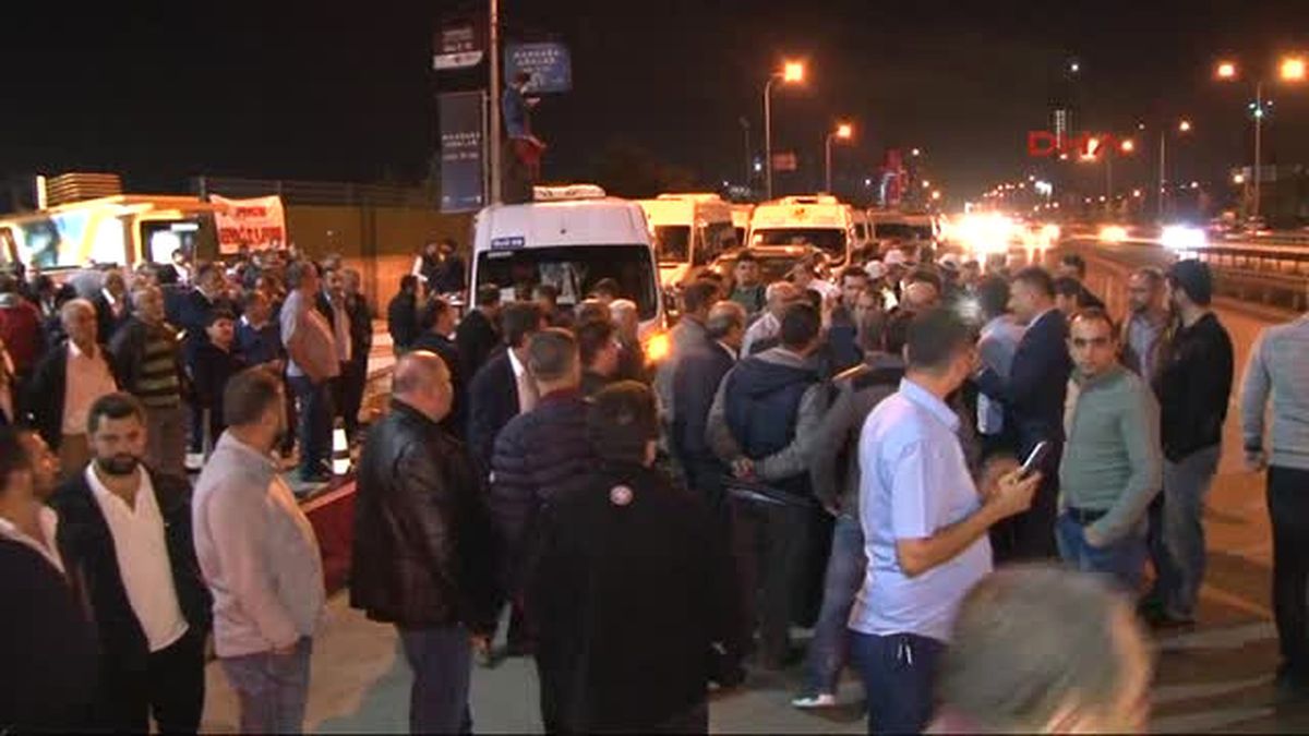 Servisçiler Kartal'da Eylem Yaptı