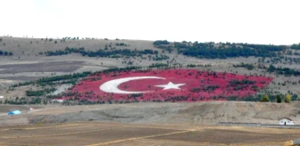 20 Bin Ton Taşla Dev Türk Bayrağı