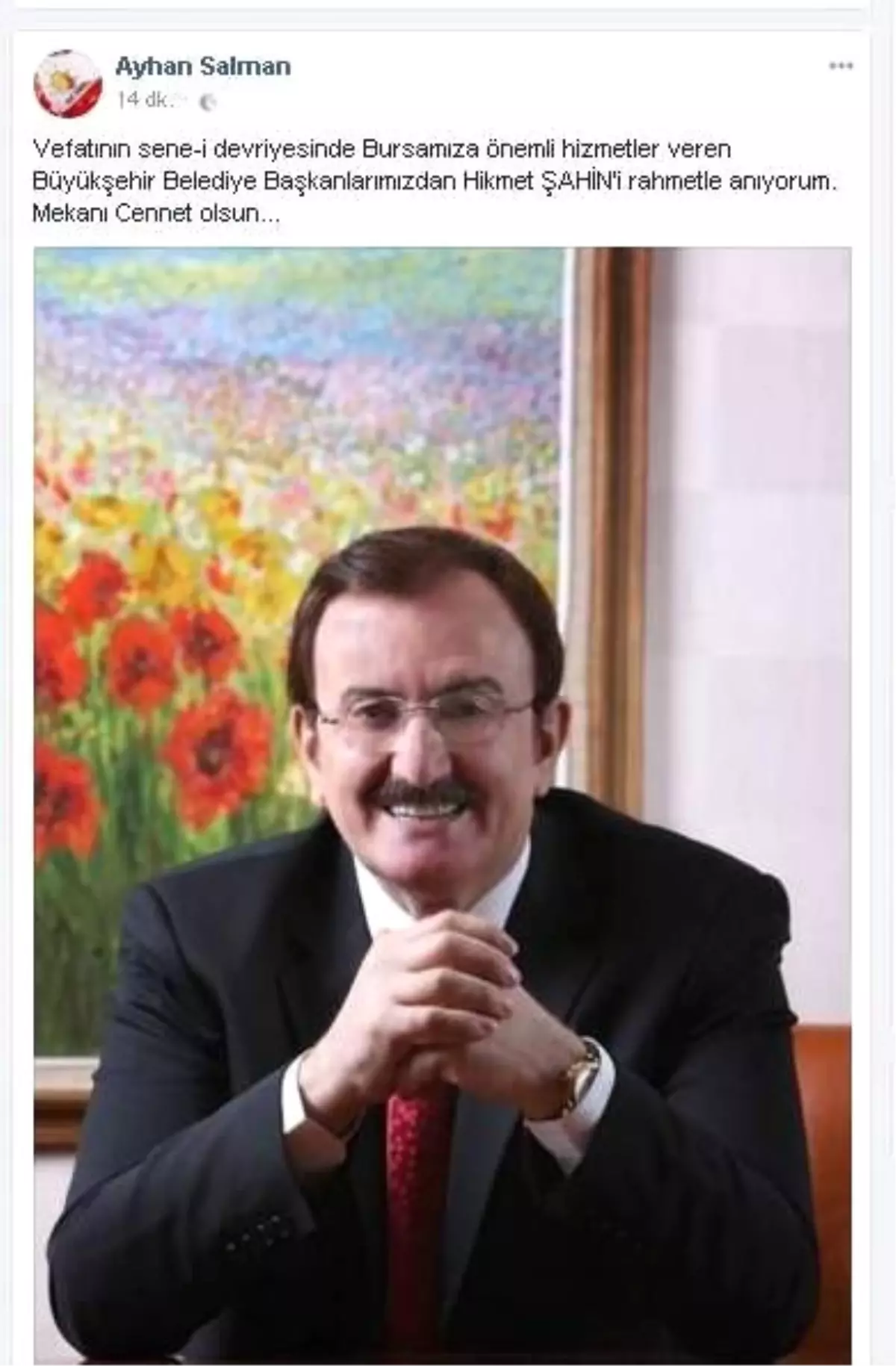 AK Parti'den Hikmet Şahin'e Vefa