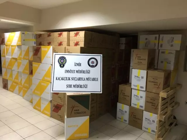 İzmir'de 18 Bin Kaçak Sigara Ele Geçirildi