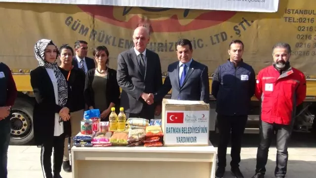 Irak'taki Depremzedeler İçin Batman'dan 1 Tır Yardım Yola Çıktı