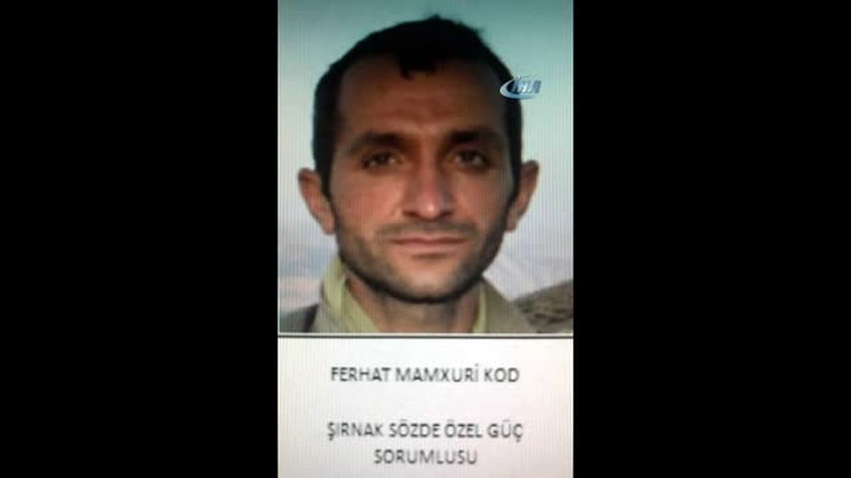 PKK'nın Özel Güç Sorumlusu Etkisiz Hale Getirildi